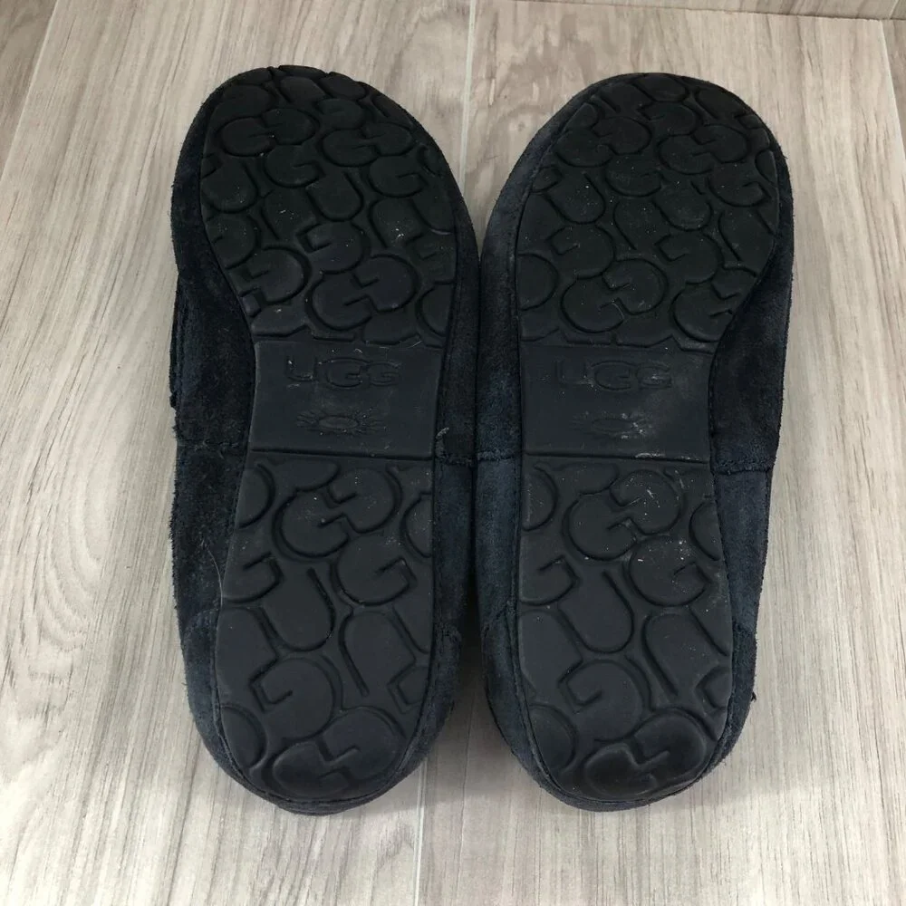 Ugg Slippers Mens 10 Alder Blue Suede Slip On Shoes